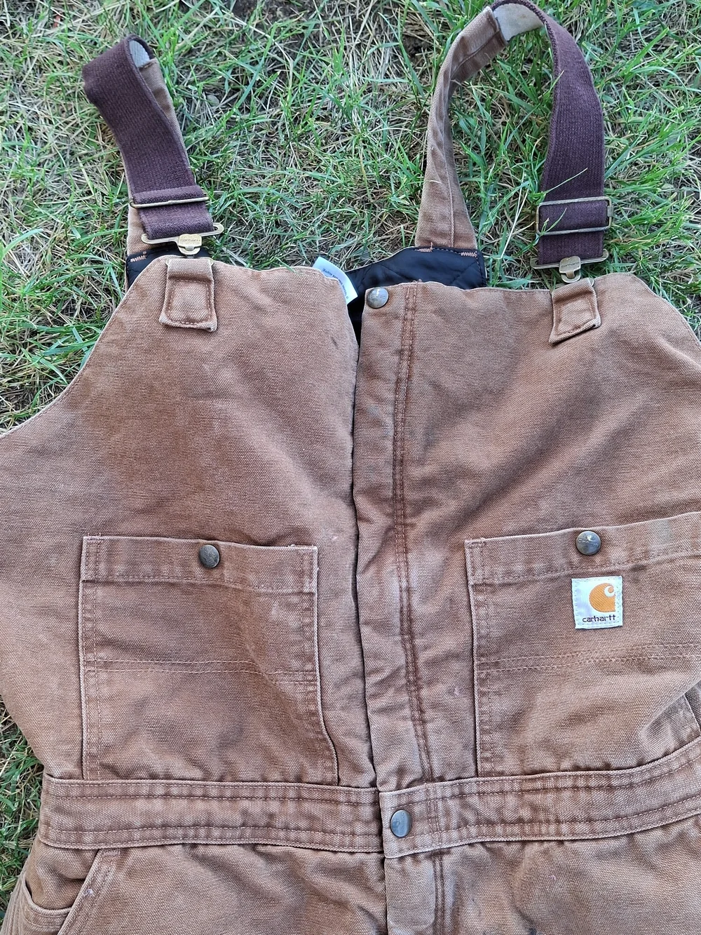 Carhartt Womens Heavy-Duty Insulated Bib Overalls WR027 Sz  18×30